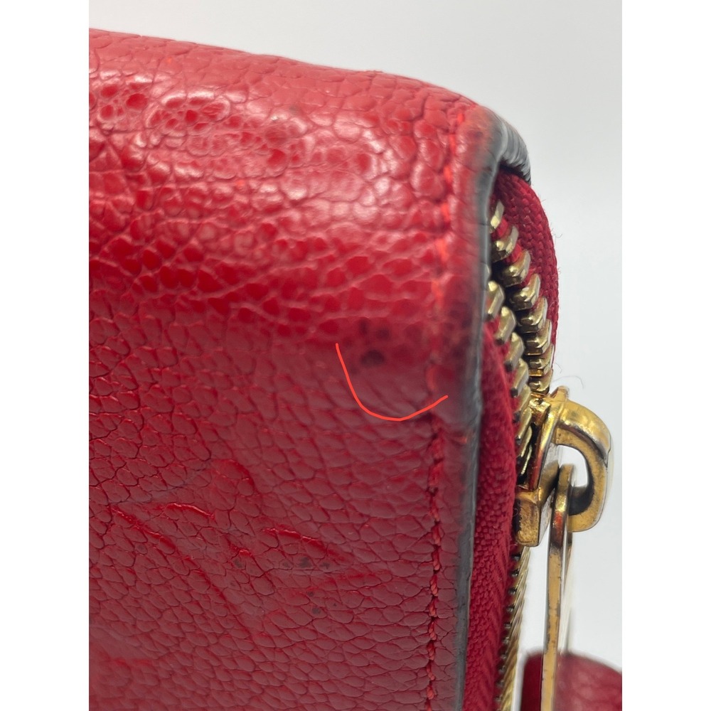 Louis Vuitton Zippy Wallet Cerise Red Monogram Empreinte Leather #850 - Picture 11 of 16